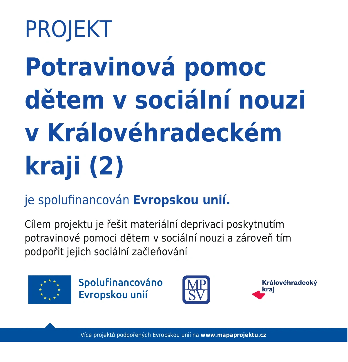 Projekt potravinová pomoc